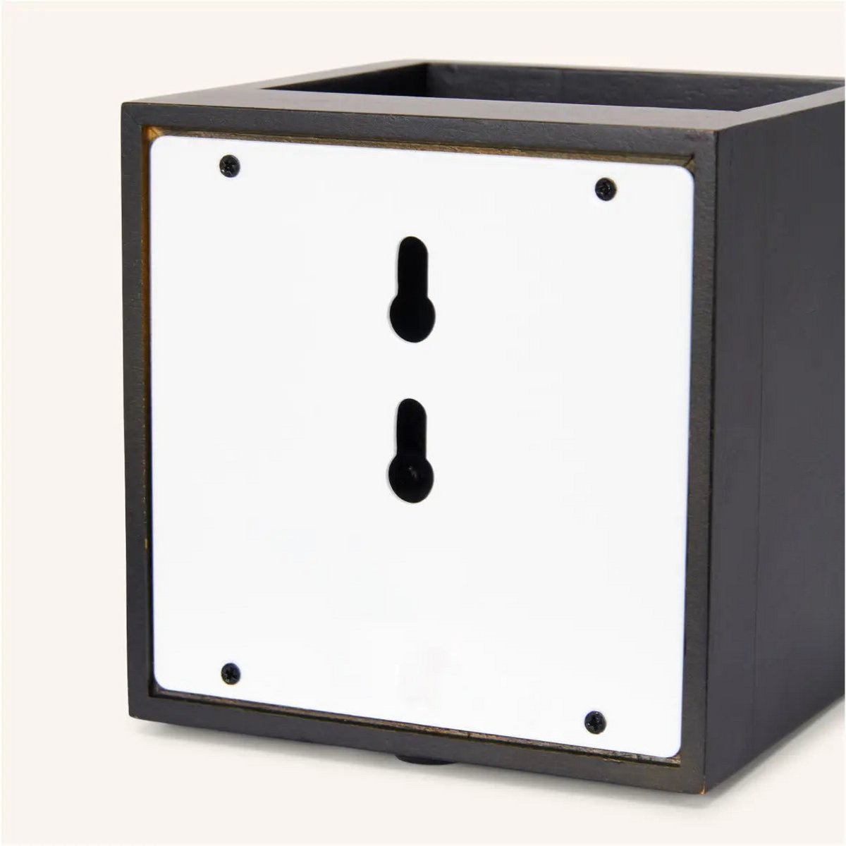 Zandzwarte vierkante wandlamp | Oplaadbare, dimbare en draadloze verlichting Tavellio - Amsterdam